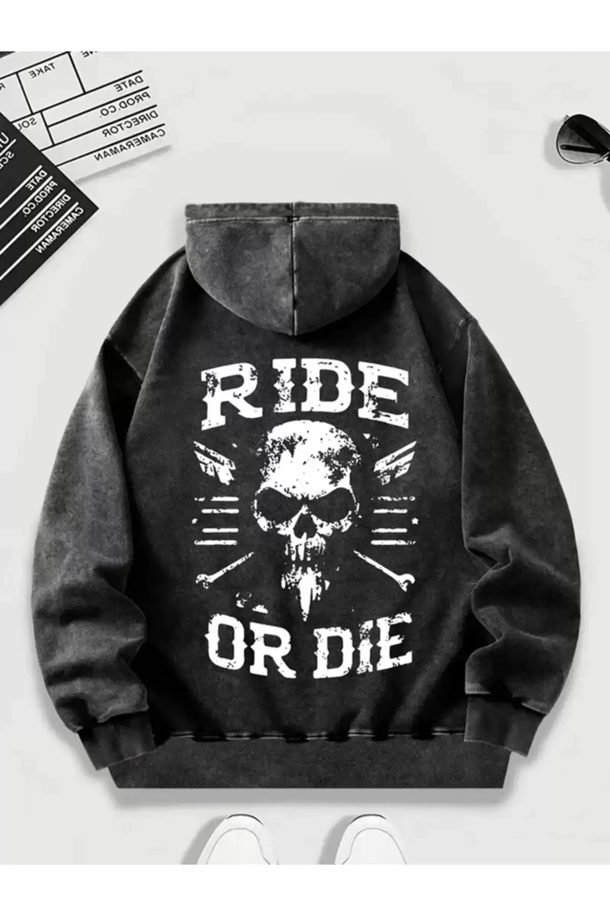 Ride or Die Kapüşonlu Sweatshirt Hoodie