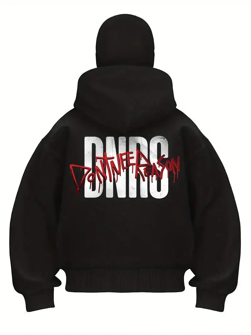 Dont Need Reason Baskılı Kar Maskeli Ninja Unisex Sweatshirt Hırka