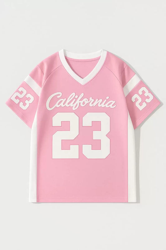23 California Detail Jersey Pembe Forma