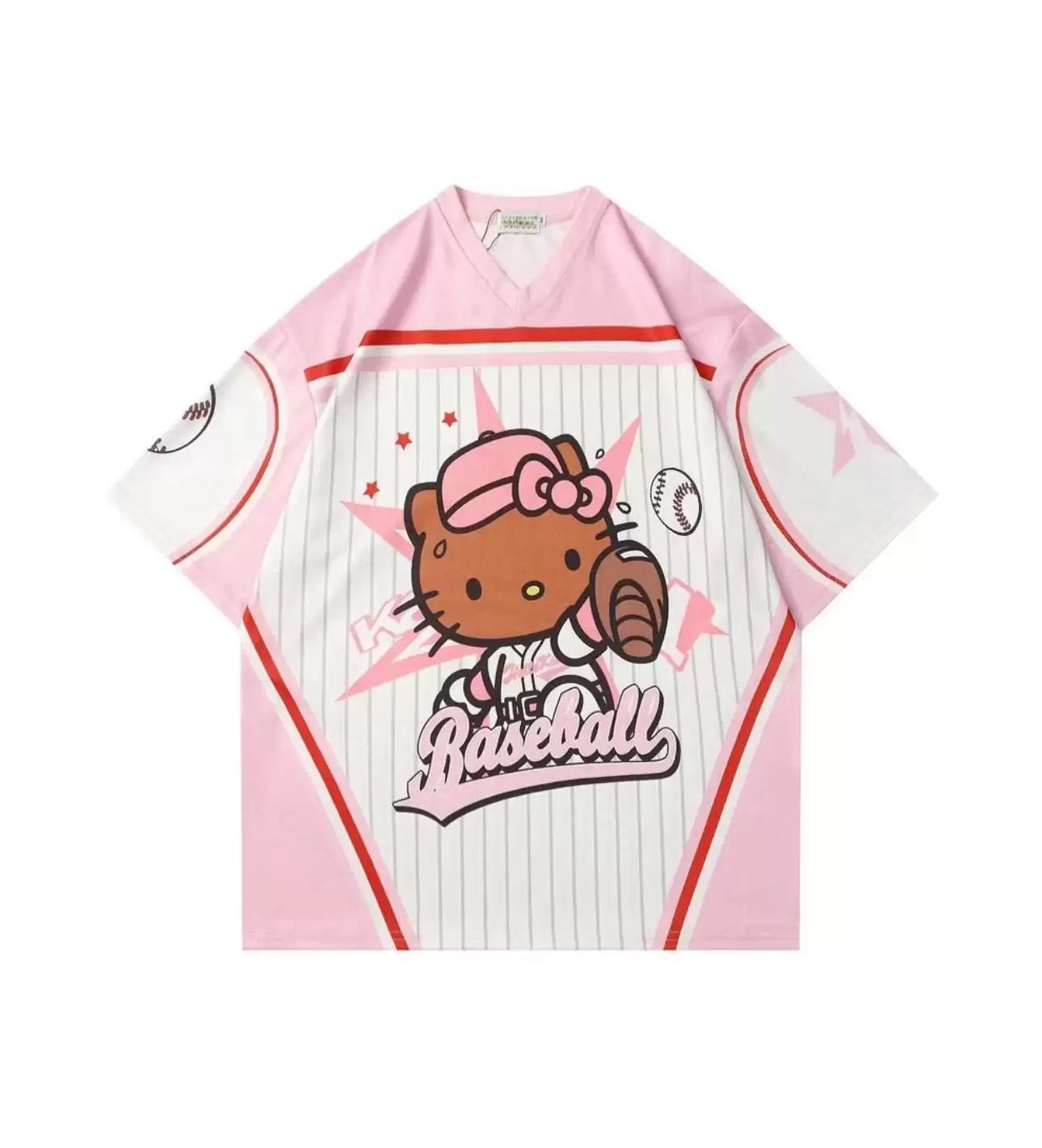 Hello Kitty V Yaka Beyzbol Forması