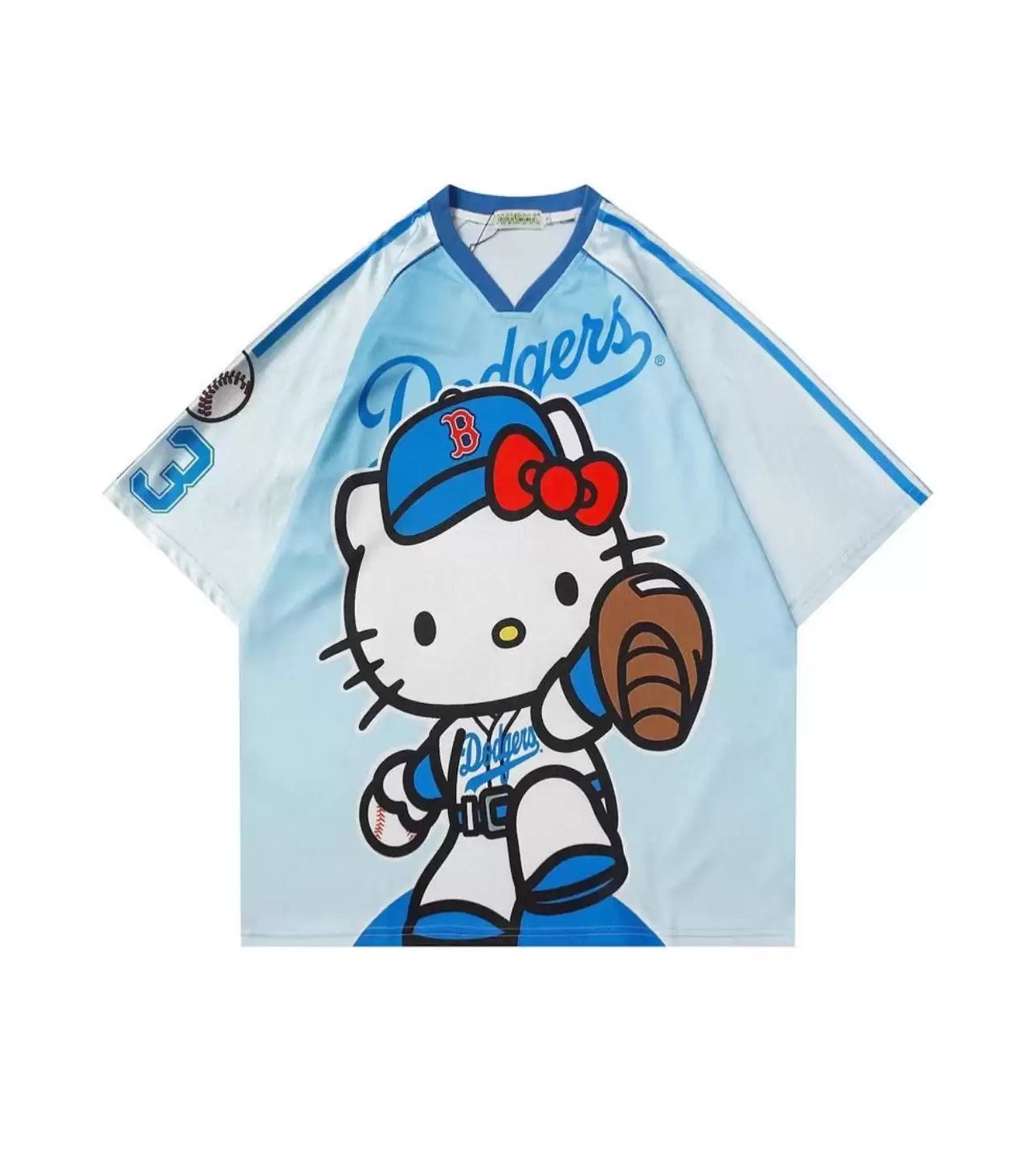 Hello Kitty V Yaka Beyzbol Forması