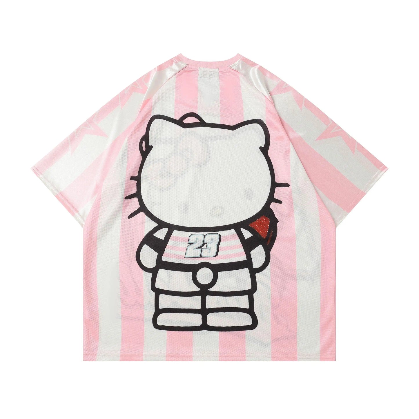 Hello Kitty Cute Pembe Jersey Oversize Forma