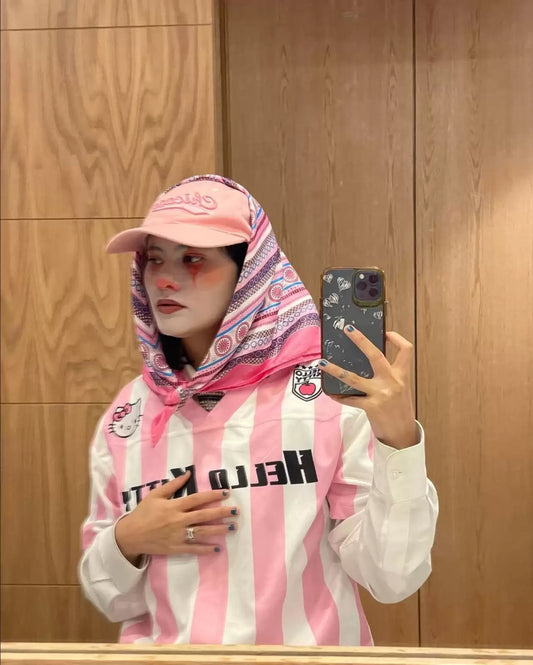 Pembe Kitty Forma V Yaka